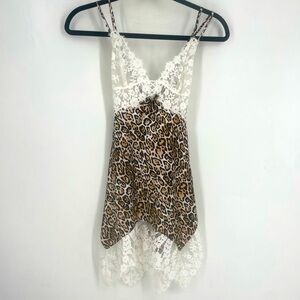 Victoria's Secret Leopard and Lace Mini Dress